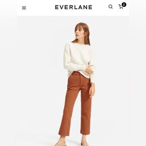Everlane straight leg crop chinos size 6